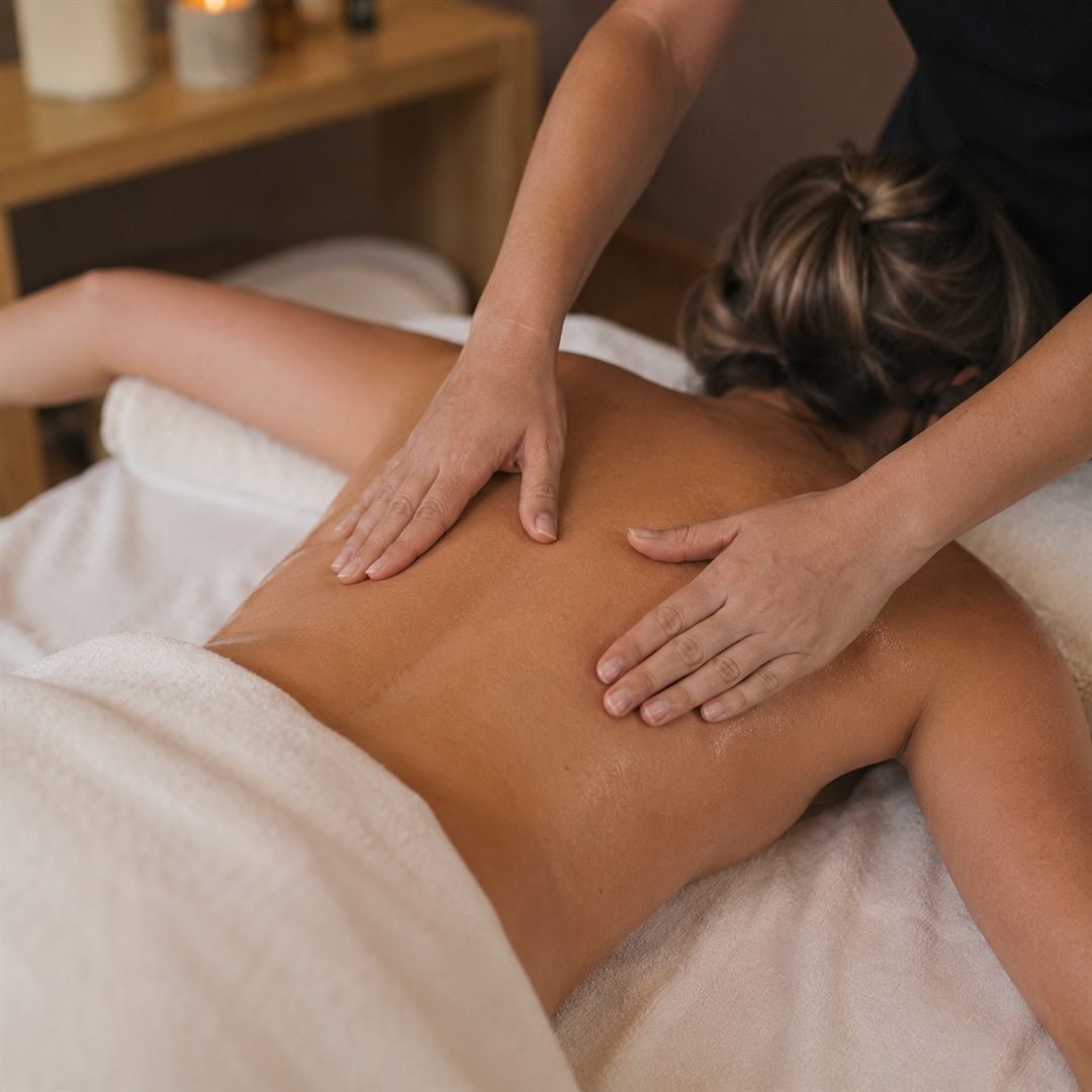 Ontspannende massage in een rustige sfeer